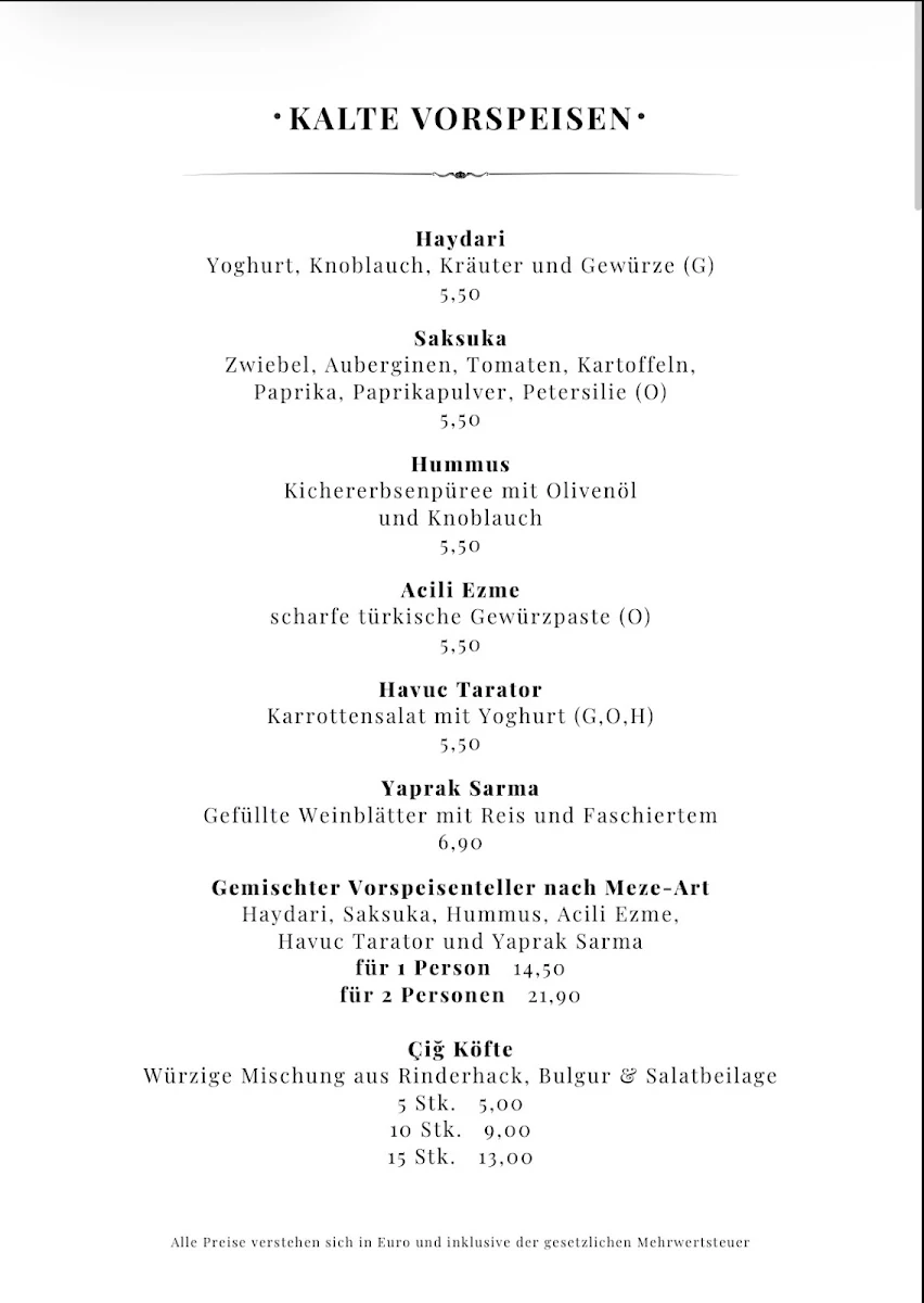 Speisekarte photo 1