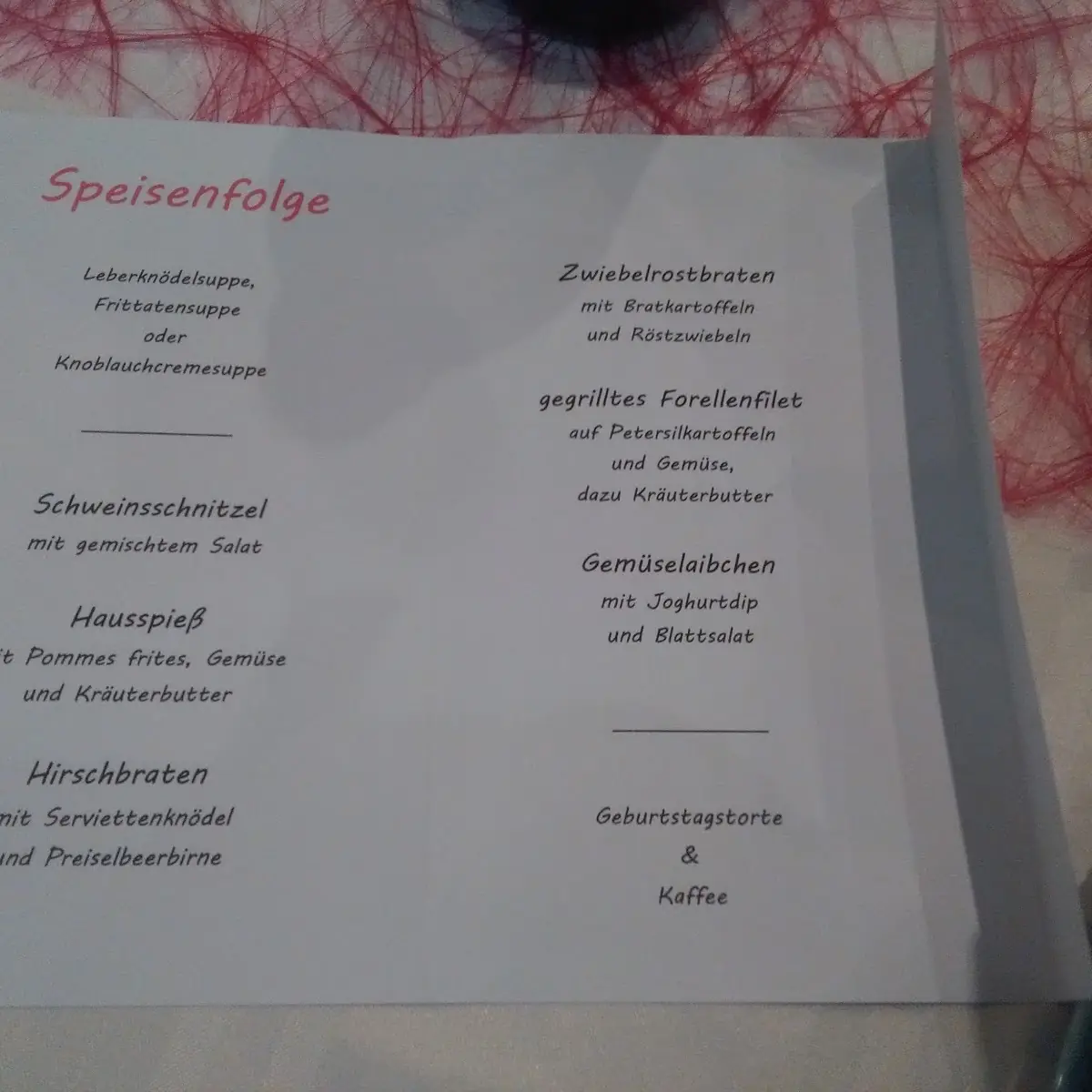 Speisekarte photo 8
