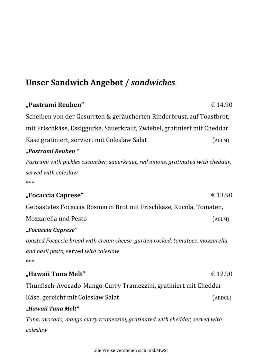 Speisekarte photo 1