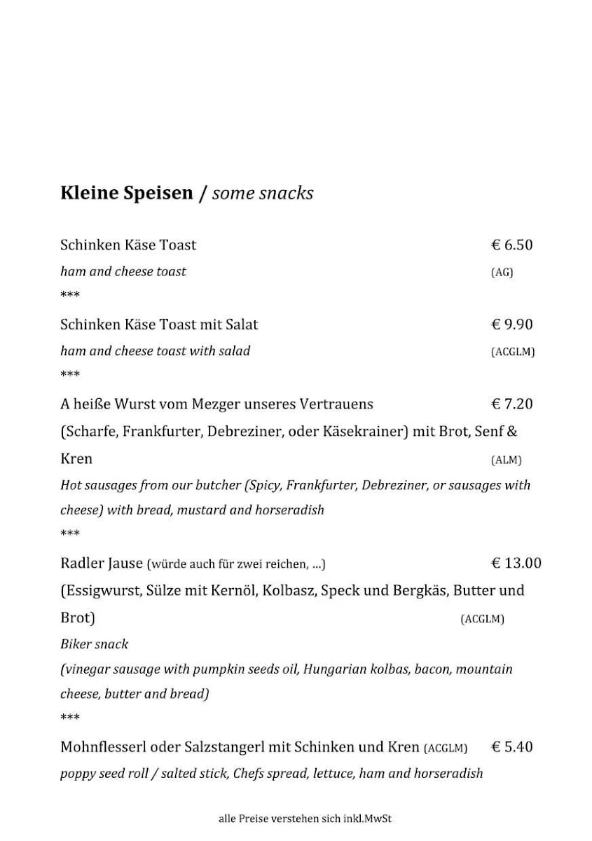 Speisekarte photo 3