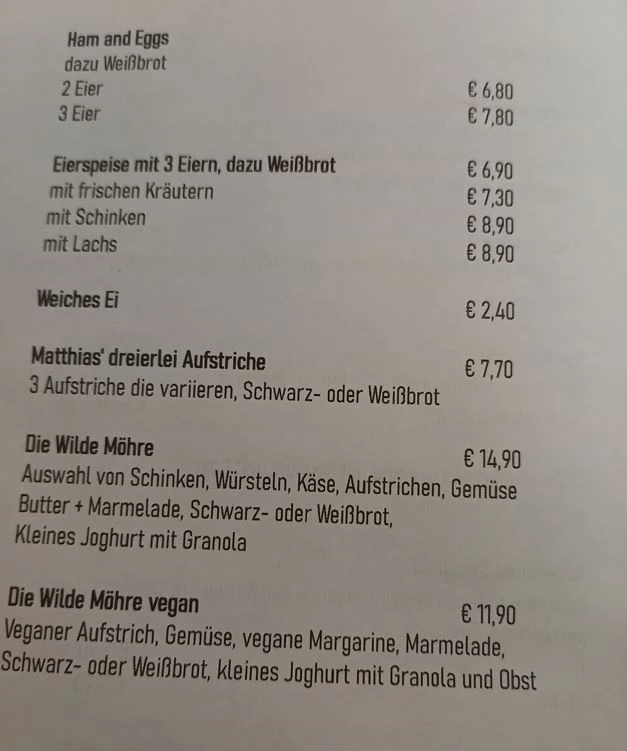 Speisekarte photo 1