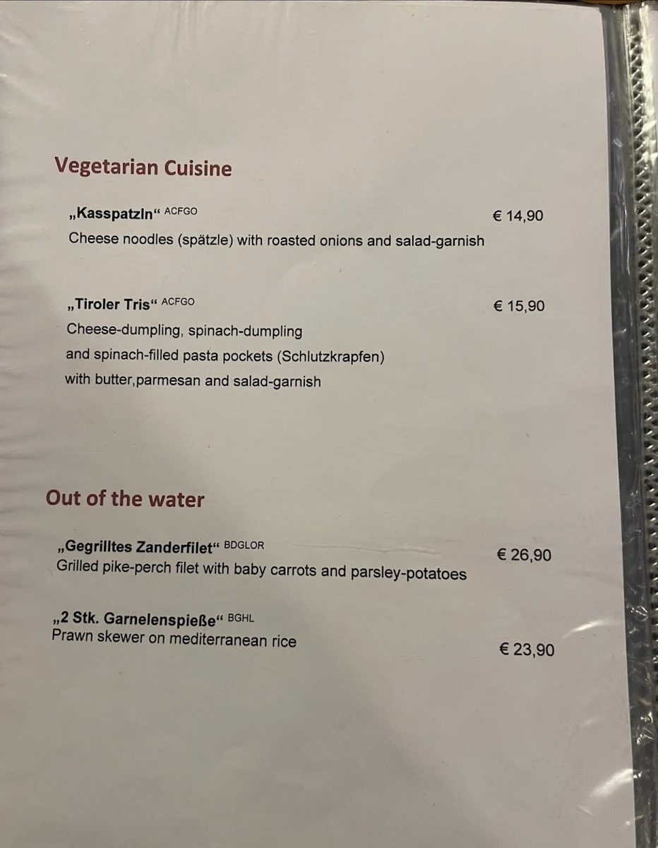 Speisekarte photo 4