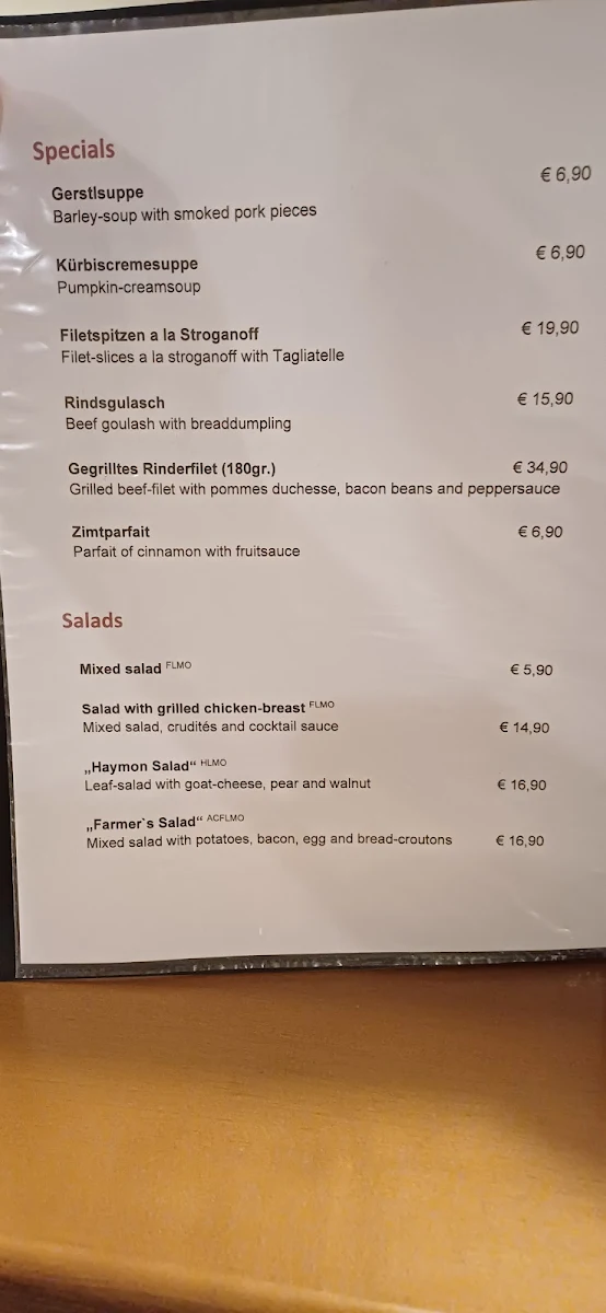 Speisekarte photo 7