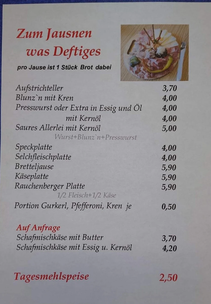 Speisekarte photo 2