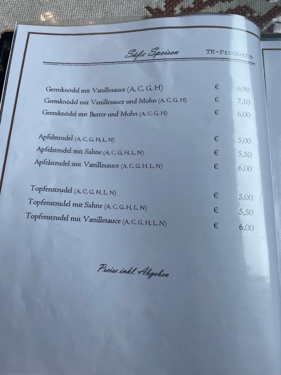 Speisekarte photo 3