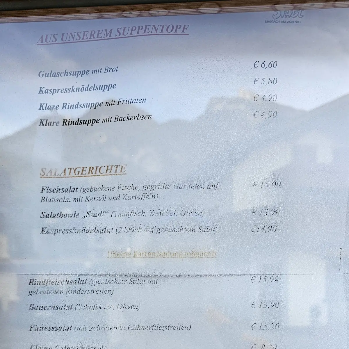 Speisekarte photo 3