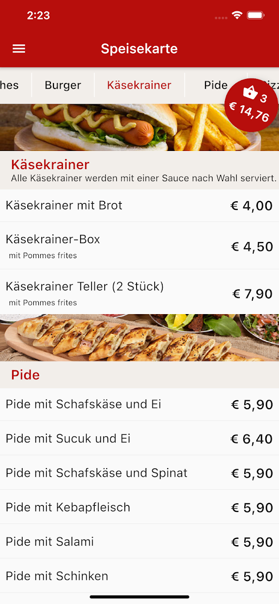 Speisekarte photo 2