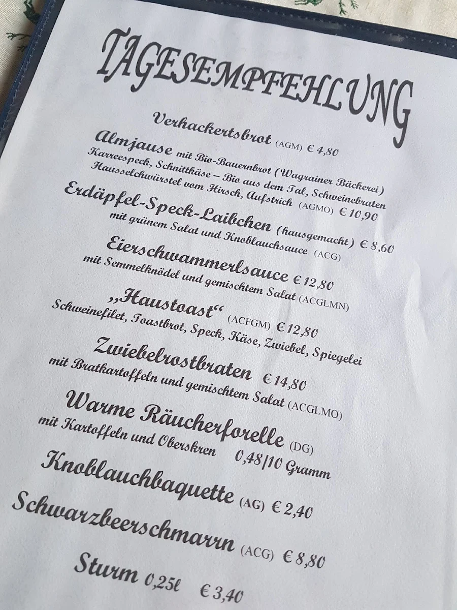 Speisekarte photo 5