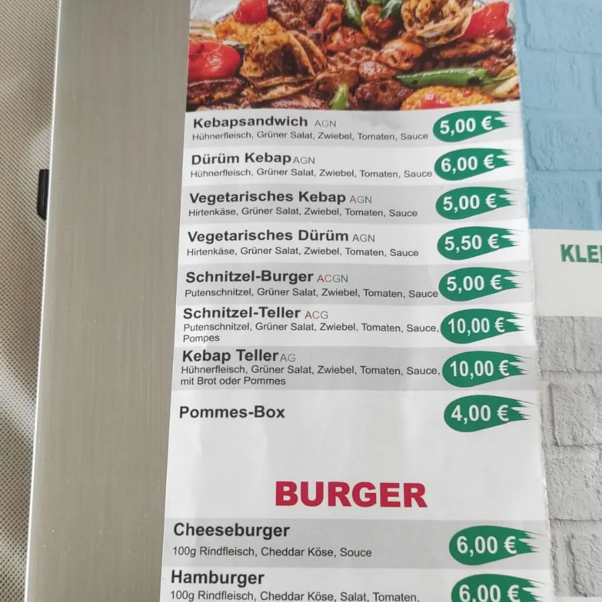 Speisekarte photo 1