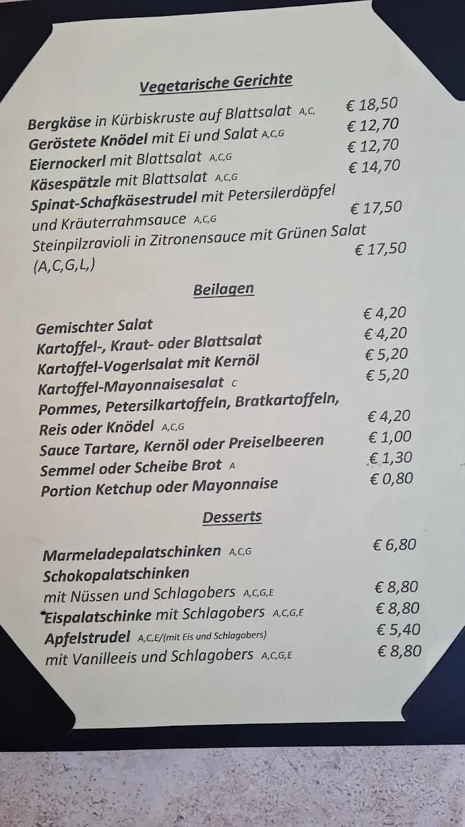 Speisekarte photo 1