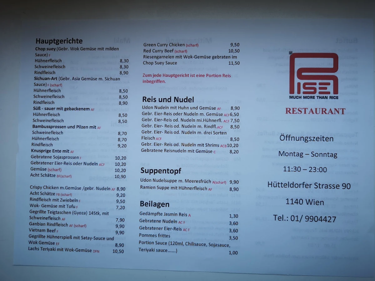 Speisekarte photo 3