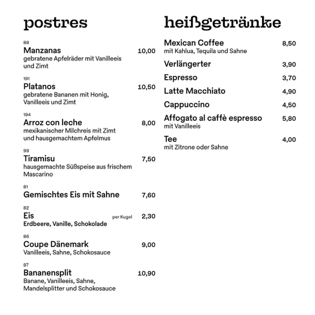 Speisekarte photo 8