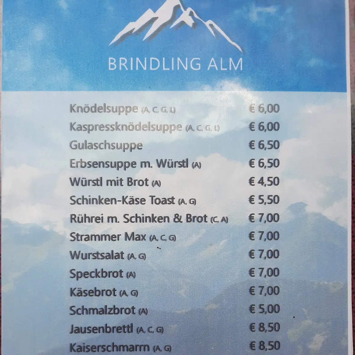 Speisekarte photo 4