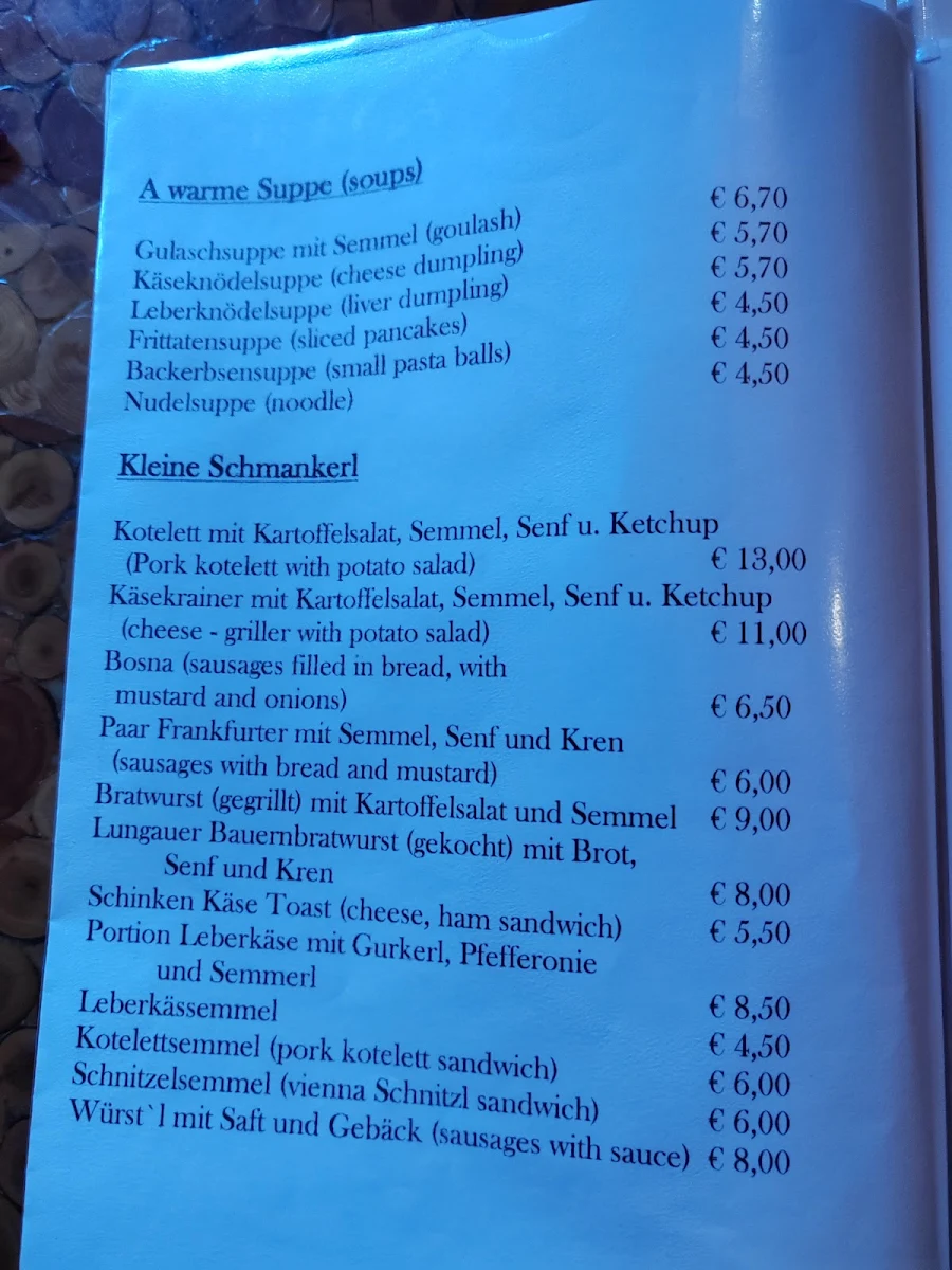 Speisekarte photo 2