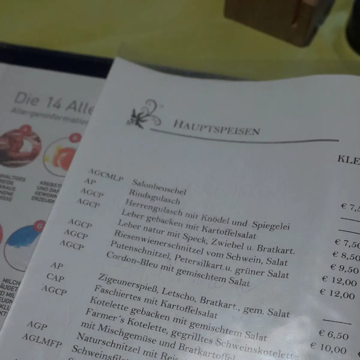 Speisekarte photo 1