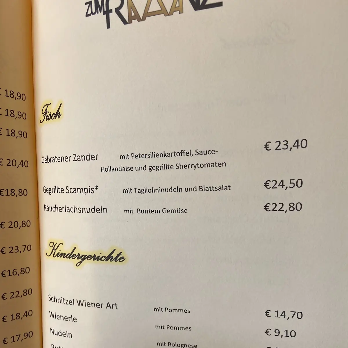Speisekarte photo 10