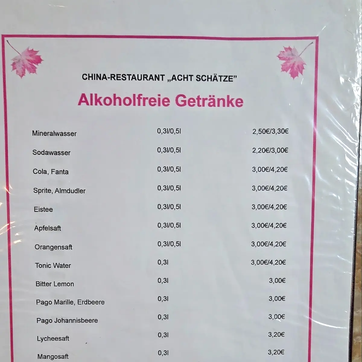 Speisekarte photo 2