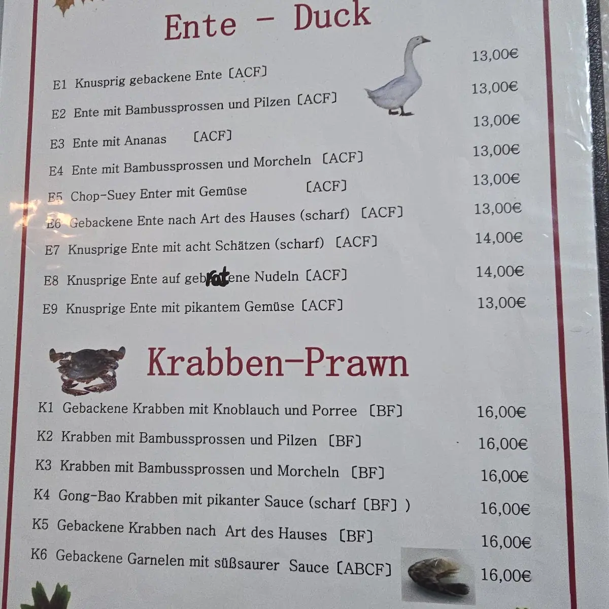 Speisekarte photo 3