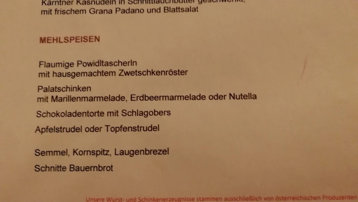 Speisekarte photo 10