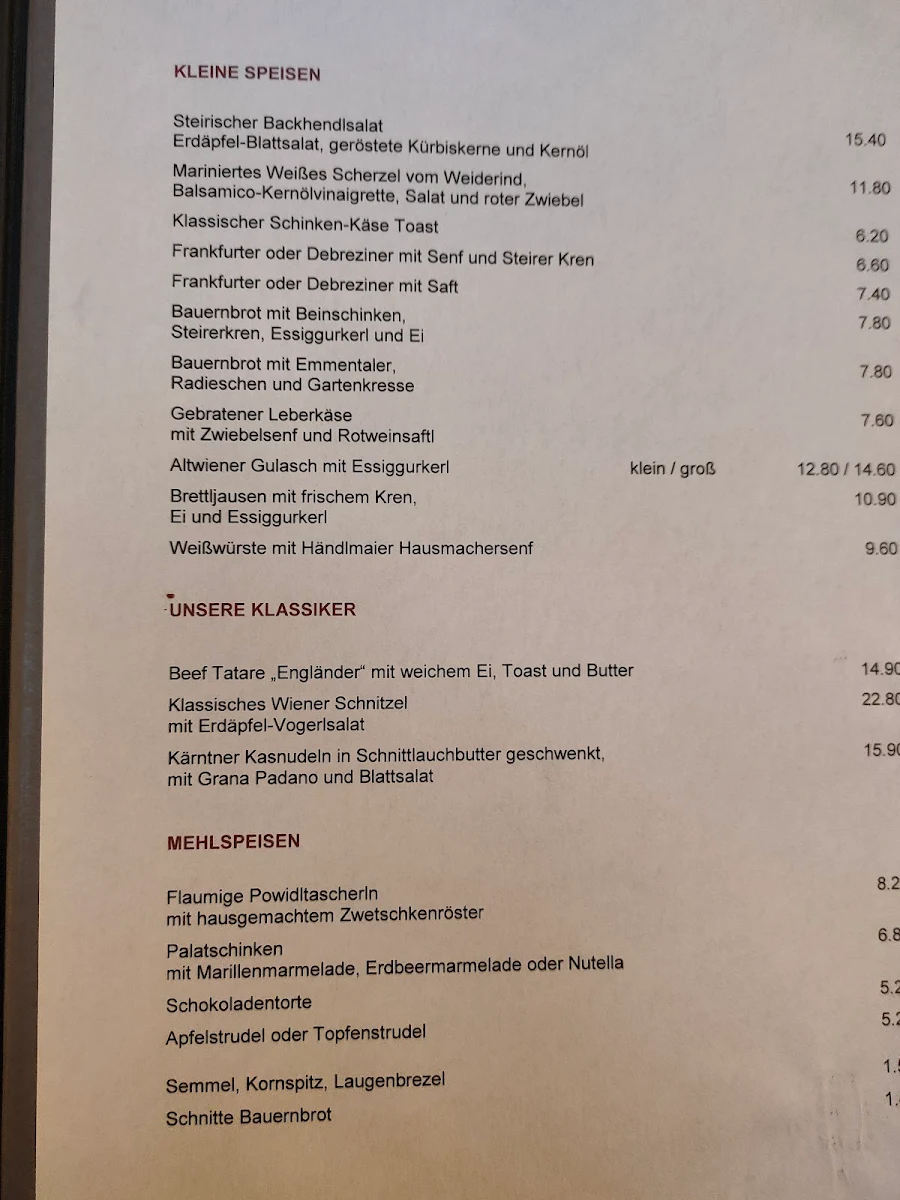 Speisekarte photo 3
