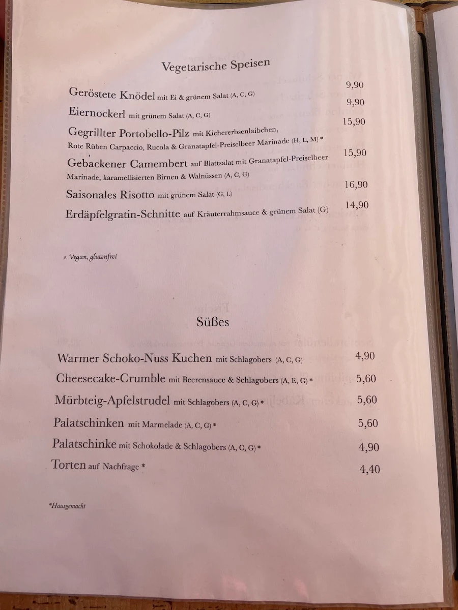 Speisekarte photo 1