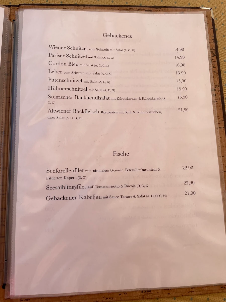Speisekarte photo 2