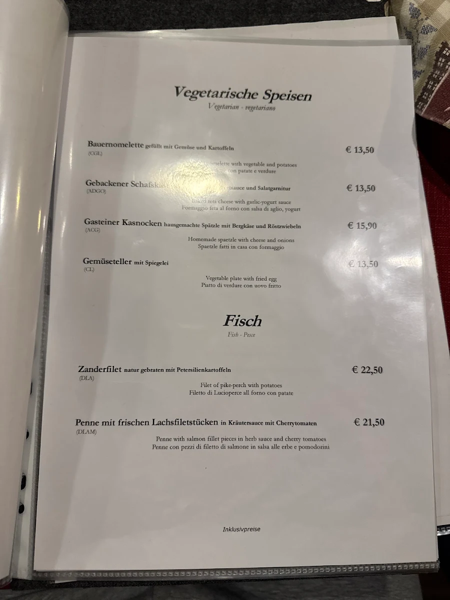 Speisekarte photo 1