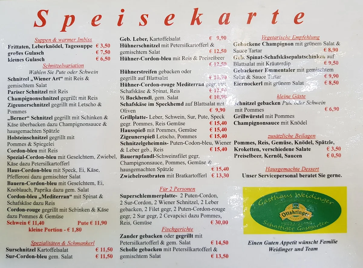 Speisekarte photo 1
