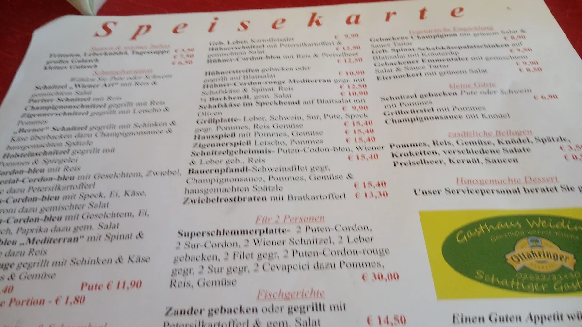 Speisekarte photo 3