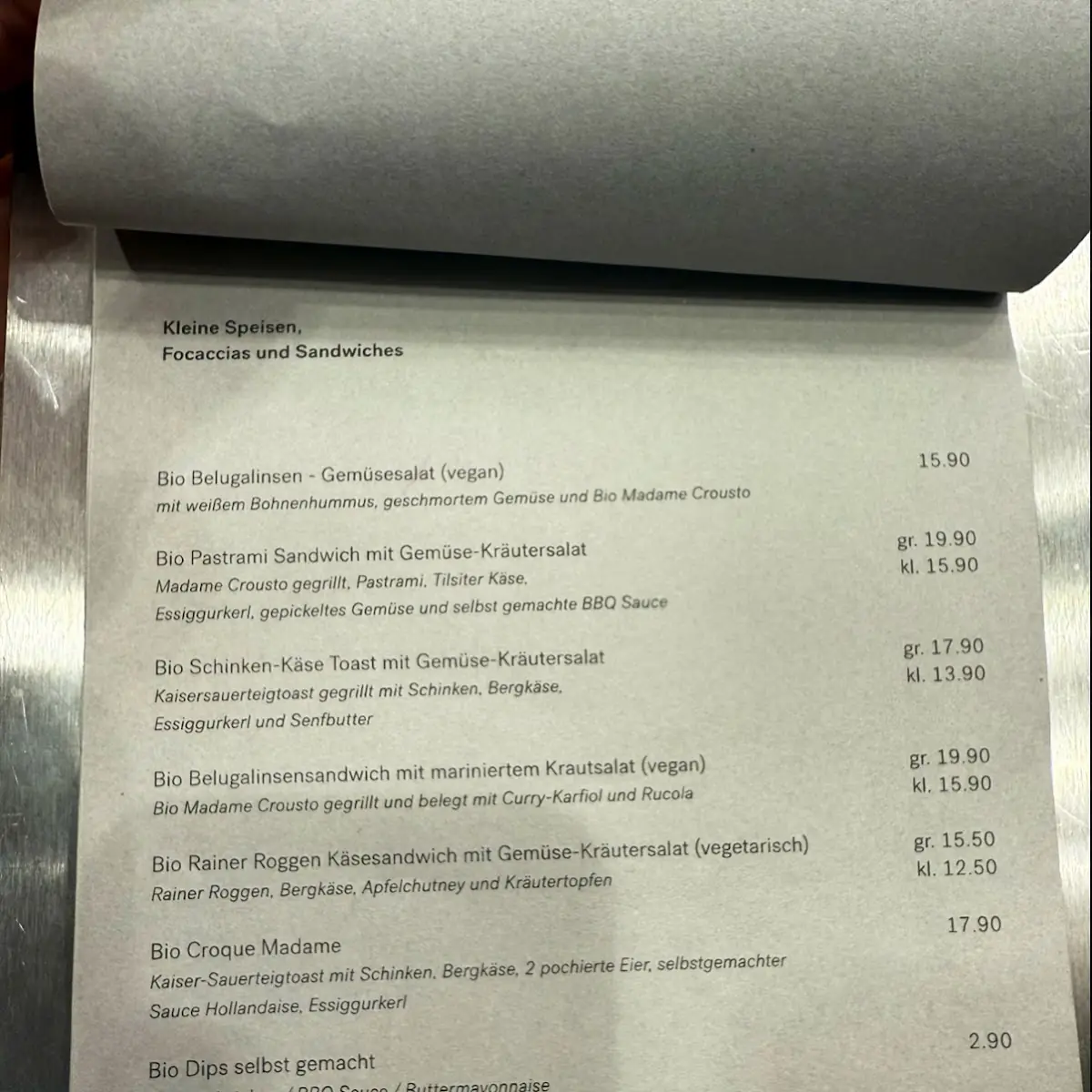 Speisekarte photo 1