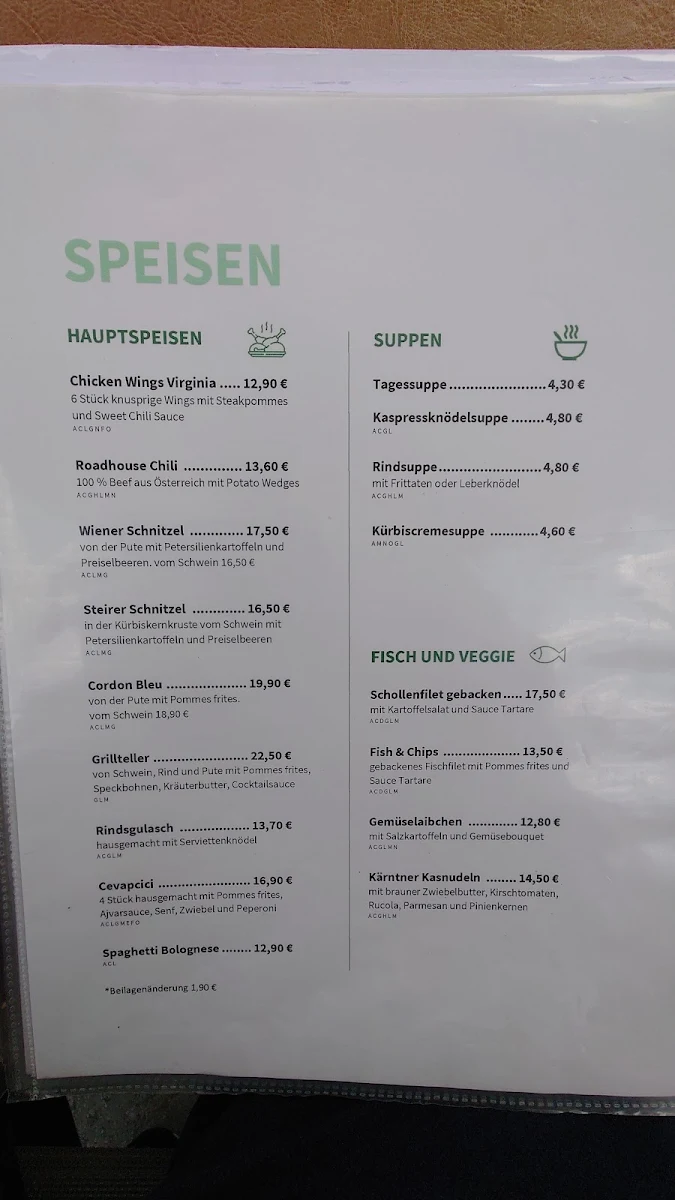 Speisekarte photo 1