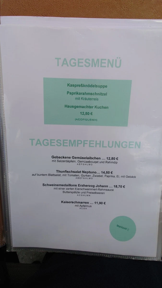Speisekarte photo 5