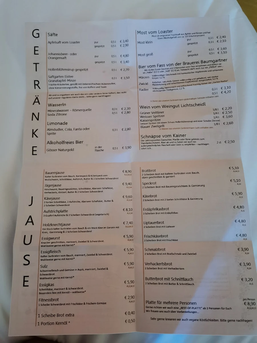 Speisekarte photo 2