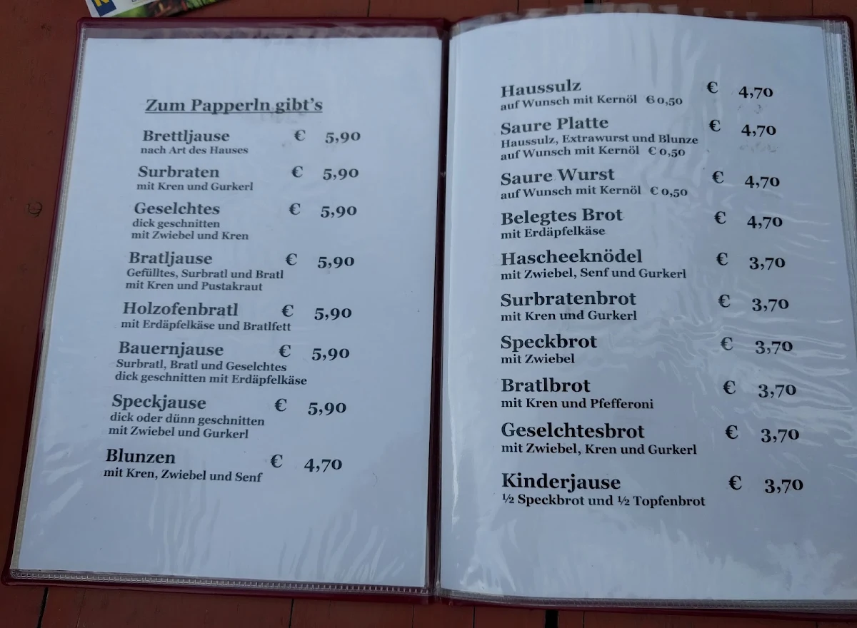 Speisekarte photo 2