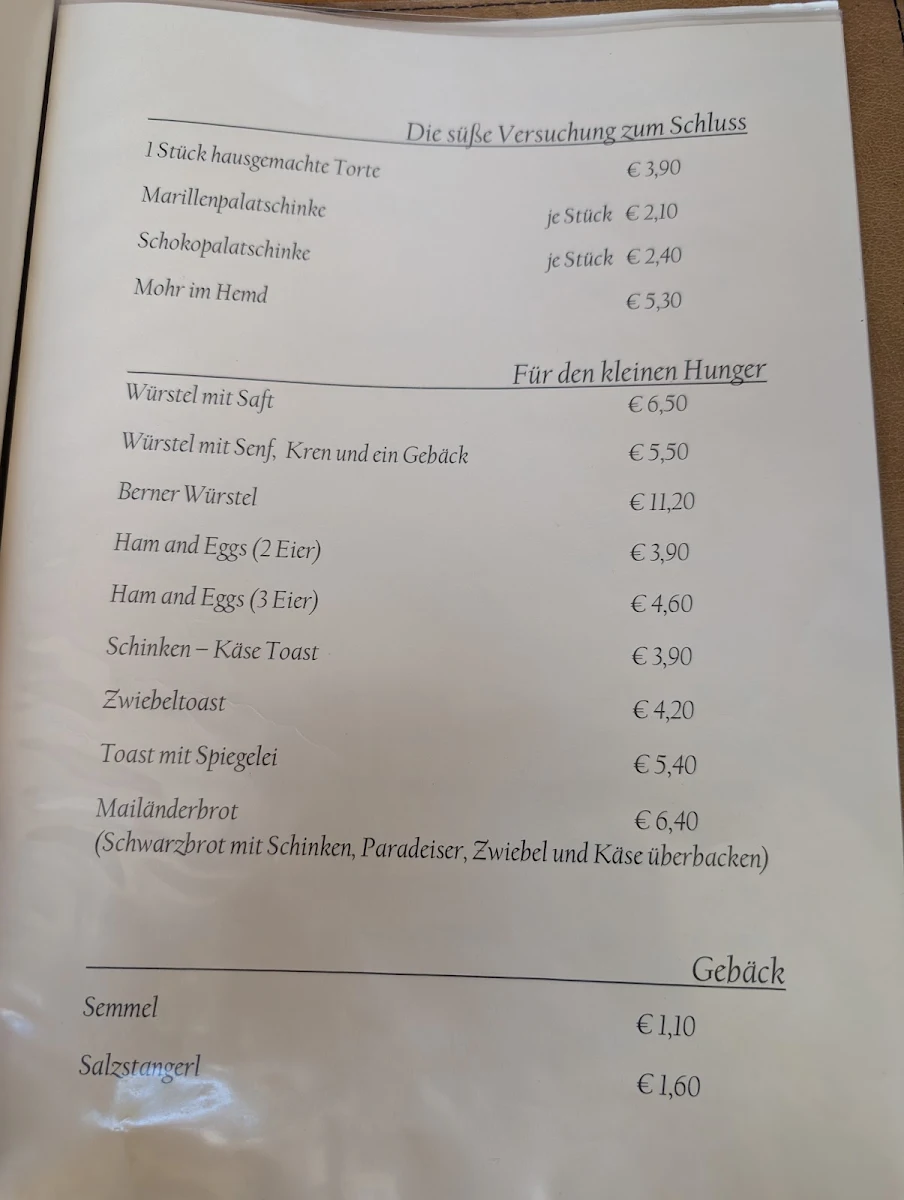 Speisekarte photo 1