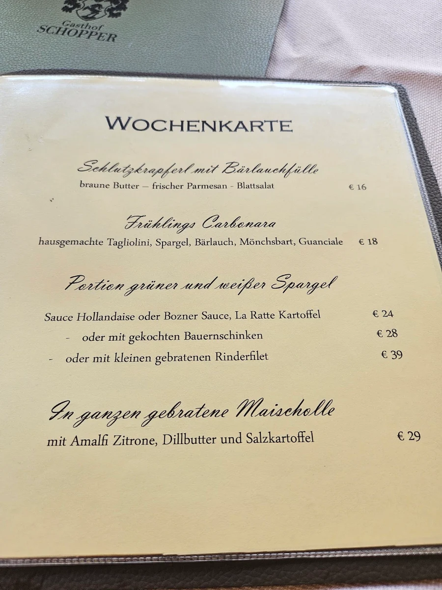 Speisekarte photo 1