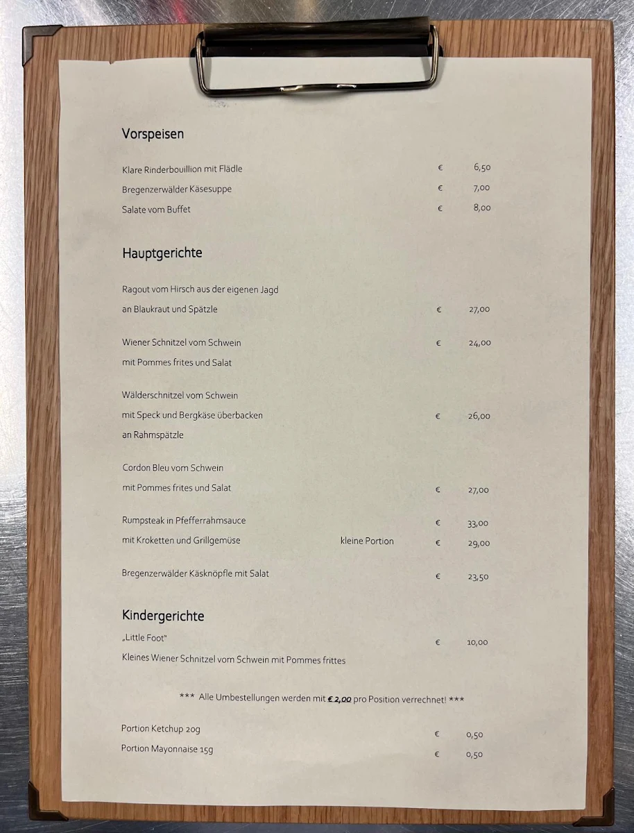 Speisekarte photo 1