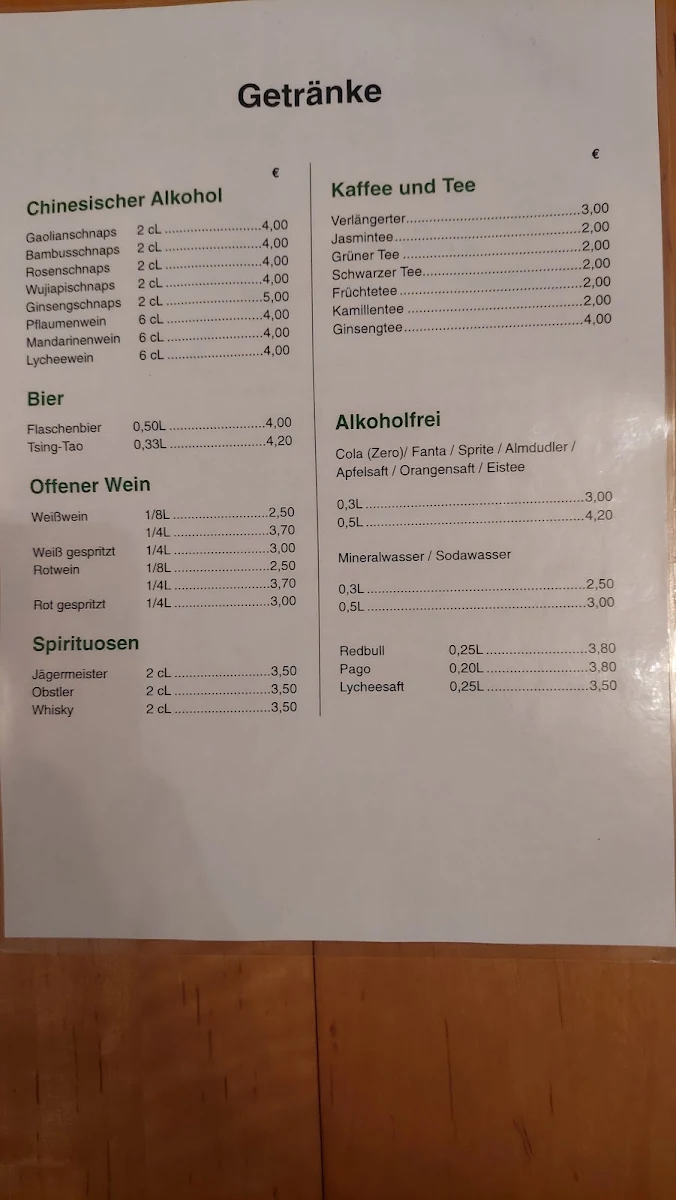 Speisekarte photo 2