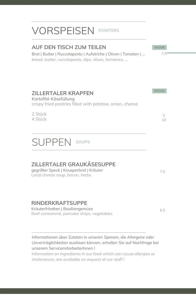 Speisekarte photo 5