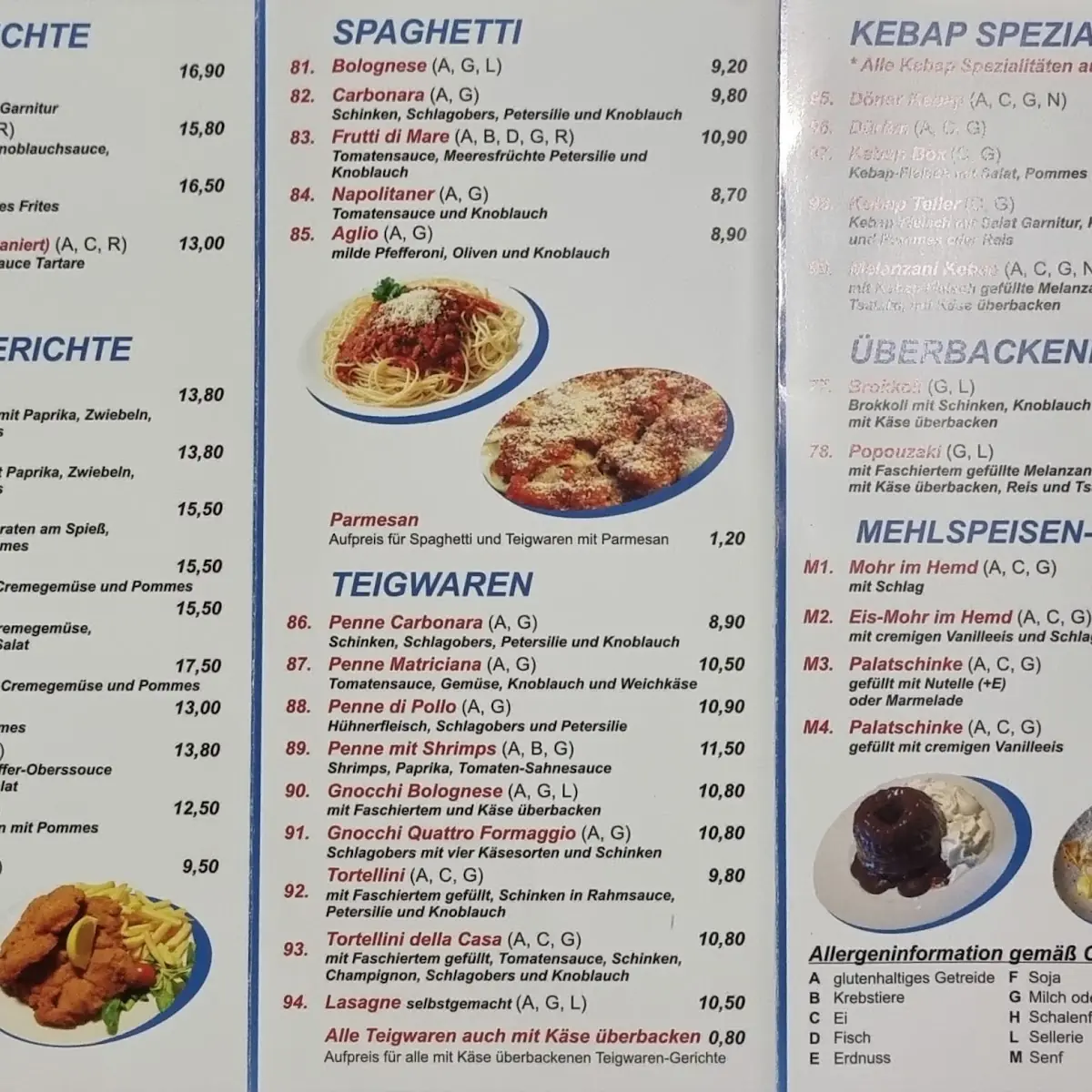 Speisekarte photo 5