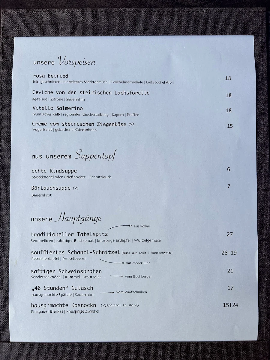 Speisekarte photo 2