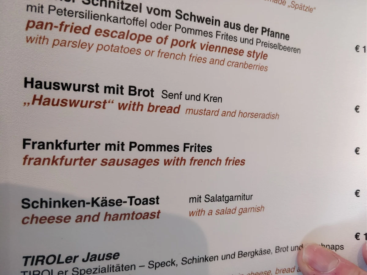 Speisekarte photo 2
