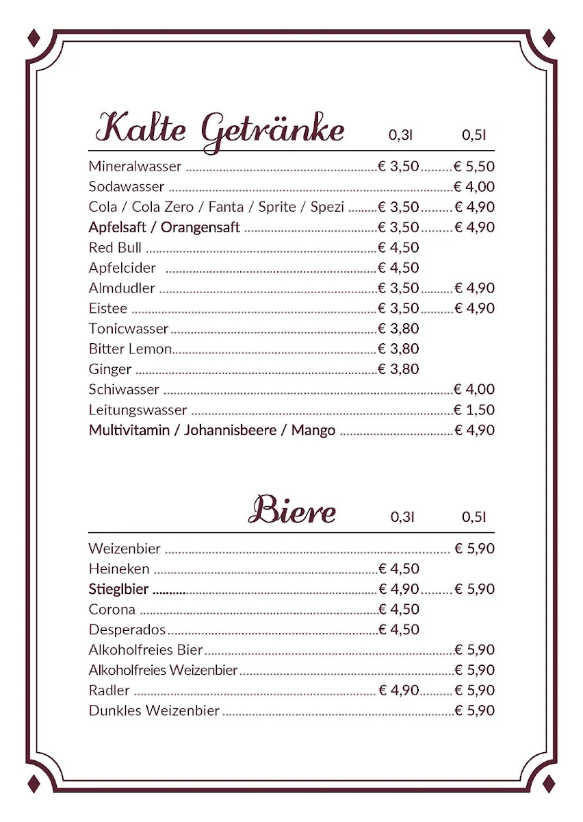 Speisekarte photo 4