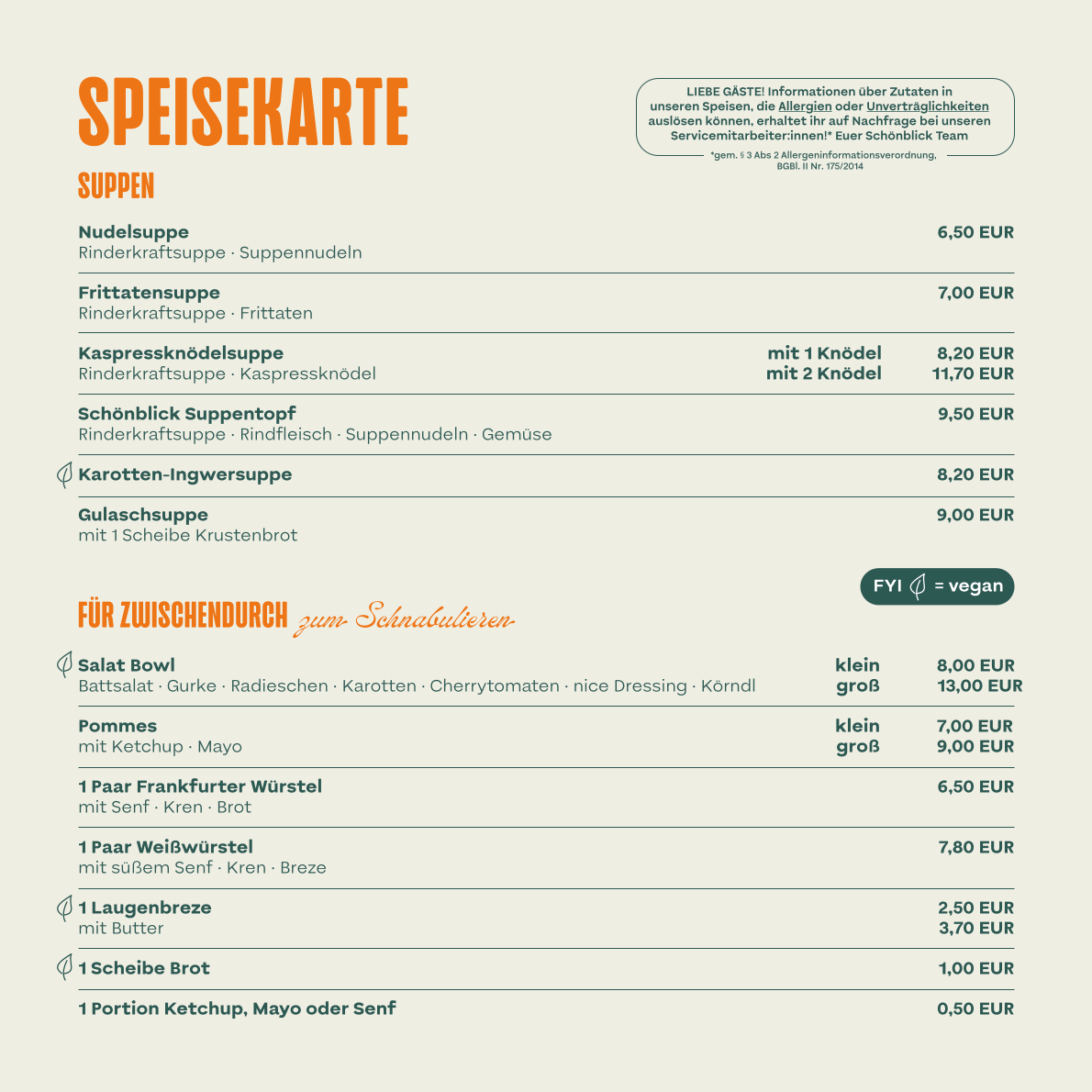 Speisekarte photo 8