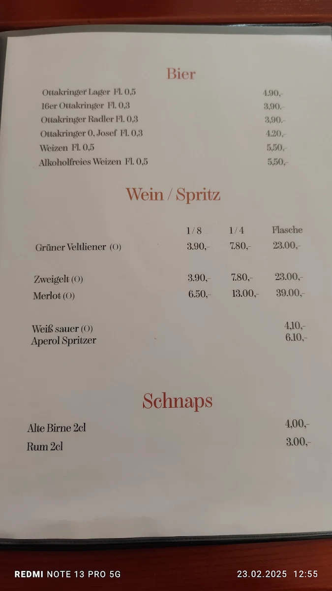 Speisekarte photo 1