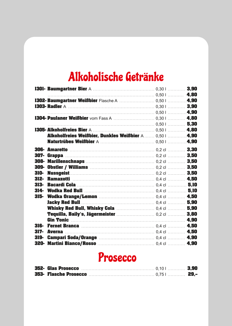 Speisekarte photo 4