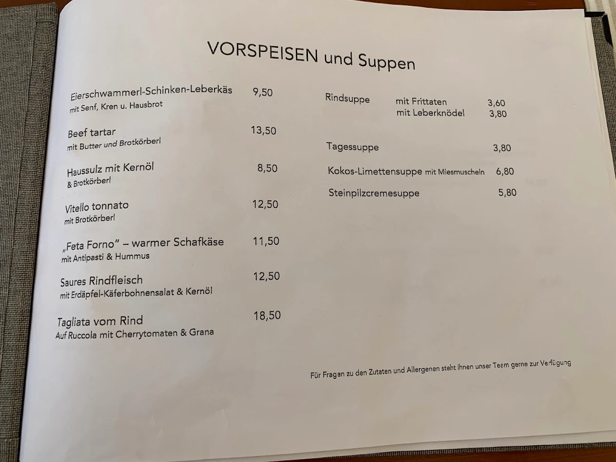Speisekarte photo 3
