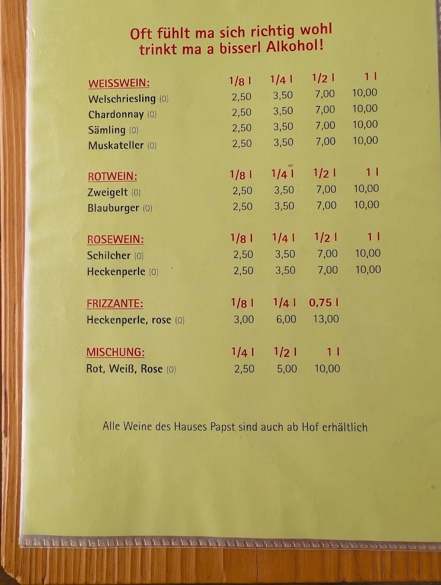 Speisekarte photo 4