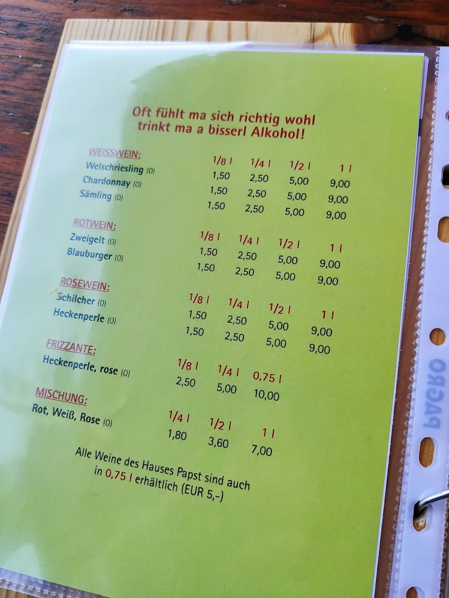 Speisekarte photo 6