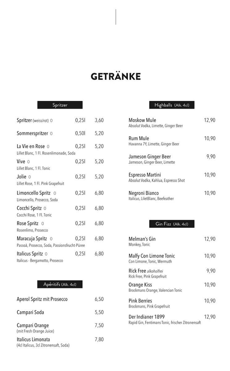 Speisekarte photo 2